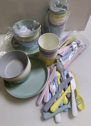 Детская посуда икея набор для пикника3 фото