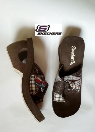 Американські шльопанці, бренд skechers - 39,5 - 40 р.