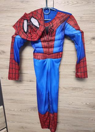 Детский костюм спайдермен, человек паук на 5-6, 7-8, 9-10 лет1 фото