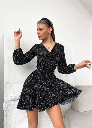 Платье в мелкий горох