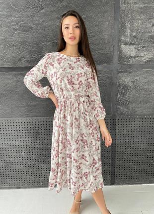 Нежное и романтичное платье миди