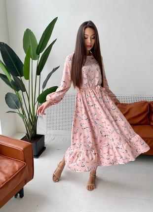 Очень нежное и романтичное платье миди