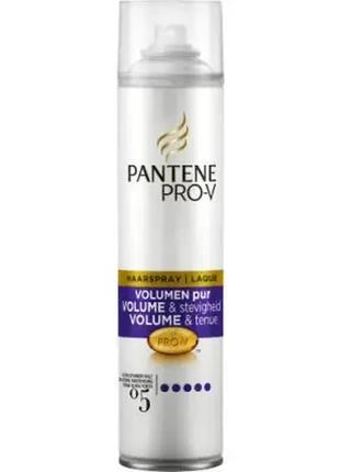 Лак для волосся екстрасильної фіксації pantene pro-v volumen pur hair spray 250 ml