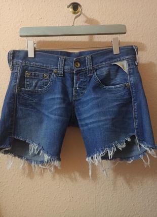 Короткие джинсовые шорты replay brand