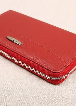 Жіночий шкіряний брендовий гаманець kochi бордовий 9026-r