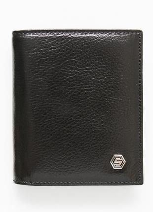 Портмоне турецкое чёрное из натуральной кожи