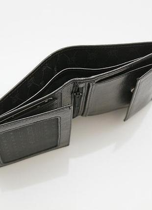 Портмоне турецкое чёрное из натуральной кожи