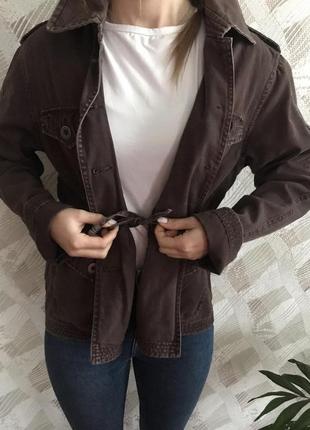 Пиджак коричневый3 фото
