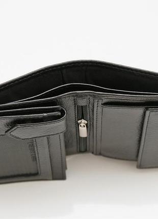 Мужское классное кожаное портмоне черный9 фото