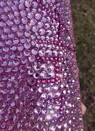 Бутылка для воды, декор стразами