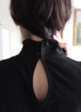 Продам блузу жіночу топ кофта сорочка майка лонгслів мережево гипюр чорна трикотажна недорога базова тренд актуальна нова ідеальний стан2 фото