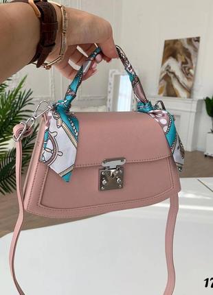 Стильна сумка клатч, пудра, рожева ❤6 фото