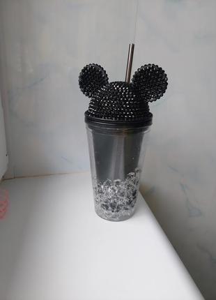 Бутылка для воды, декор стразами