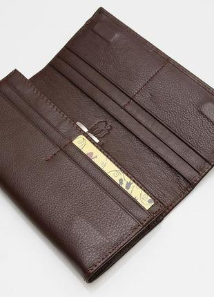 Женский кожаный кошелек застежка магнит kochi коричневый 806-coffee