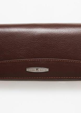 Женский кожаный кошелек застежка магнит kochi коричневый 806-coffee
