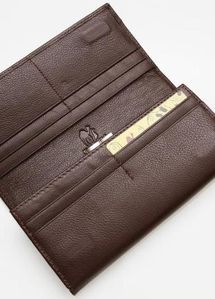 Женский кожаный кошелек застежка магнит kochi коричневый 806-coffee