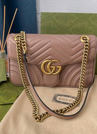 Сумка в стиле gucci,  кожа,  люкс💗