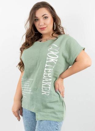 Жіноча футболка з льону
