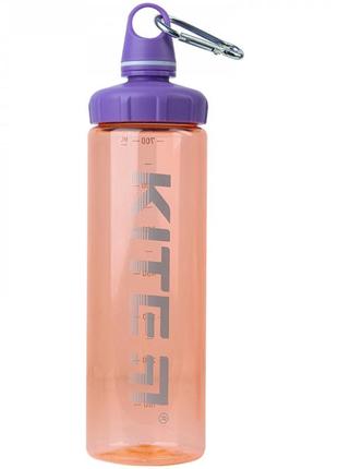 Пляшечка для води kite 750 мл персикова k22-406-021 фото