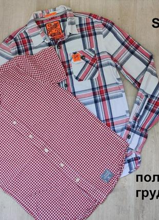 Рубашка рубашка s superdry супердрай оригинал в клетку
