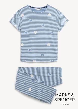 Піжама піжамний комплект marks&spencer бавовна р.s, m, l