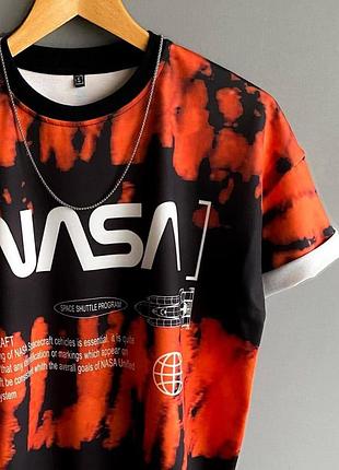 Трендовая футболка nasa/Розовая футболка наса
