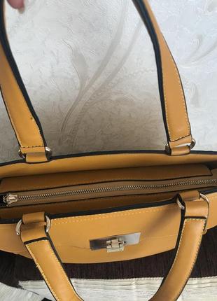 Супер річна жовто-помаранчева сумочка4 фото