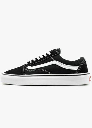 Замшевые, черные кеды vans old skool, натуральная замша, наложенный платеж