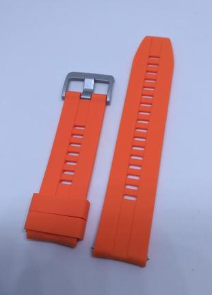 Силиконовый ремешок для часов huawei watch gt 46 мм orange оранжевый2 фото