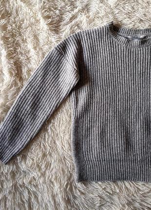 Свитер серый, теплый свитер2 фото