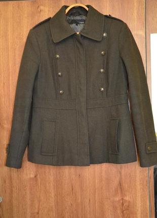 Полупальтишко (пальтовая куртка) в стиле милитари1 фото