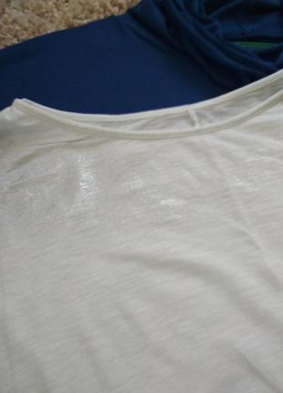 Стильная катоновая футболка с бохромой, р. 16-20, италия3 фото