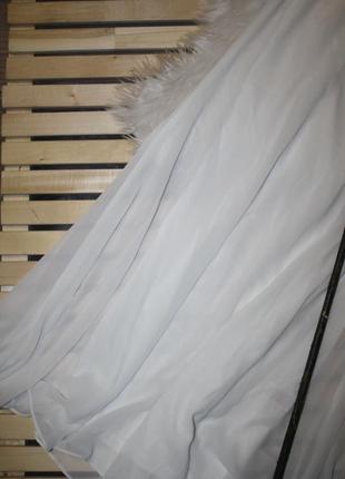 Роскошное нарядное белое макси платье/платье со стразами6 фото