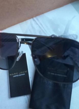 Чоловічі сонячні окуляри з поляризацією бренд marc john італія2 фото