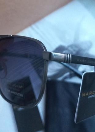 Мужские  солнцезащитные очки  marc john с поляризацией.3 фото