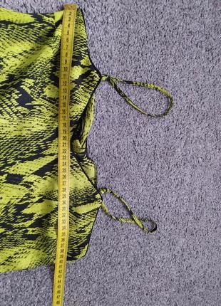 Макси миди платье сарафан неоновое змеиный принт primark5 фото