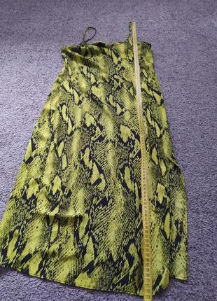 Макси миди платье сарафан неоновое змеиный принт primark6 фото