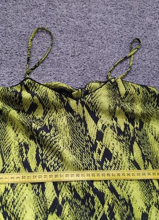 Макси миди платье сарафан неоновое змеиный принт primark9 фото