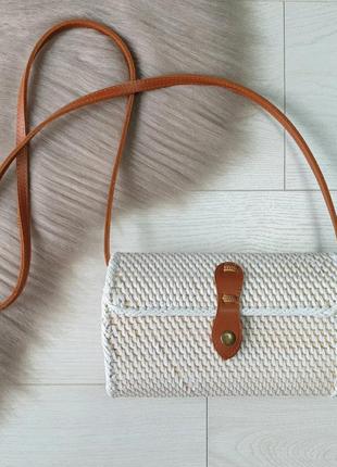 Красивая плетеная сумочка ручной работы3 фото