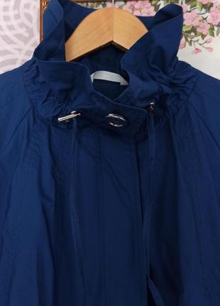 Новий синій плащ куртка8 фото