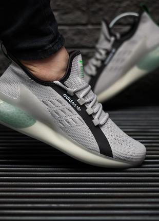 Спортивные, летние кроссовки adidas zx grey