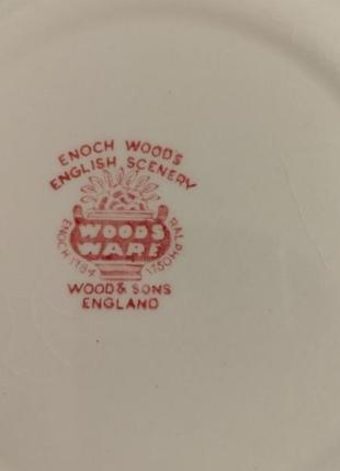 Комплект 6 тарілок англія. woodsware. england.2 фото