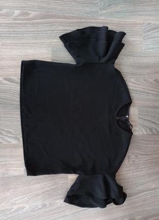 Кофтина топ блузон оверсайз,,рукава с воланами; zara woman; ; xs/s7 фото