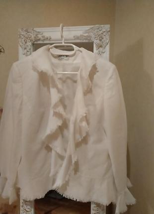 Пиджак белый брендовый cartoon2 фото