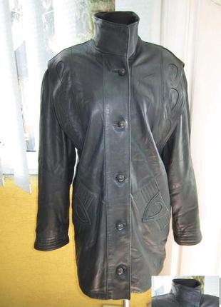Фирменная женская кожаная куртка euro mode. германия. лот 4853 фото