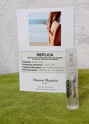 Maison martin margiela replica beach walk💥оригінал мініатюра пробник 1,2 мл книжка