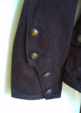Коттоновый жакет пиджак цвета горький шоколад, р.l lion4 фото