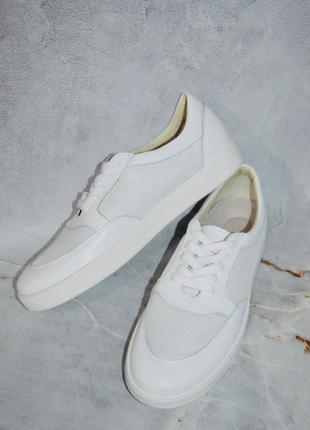 Слипоны / кеды натур кожа белые с сеткой 36-43р все цвета