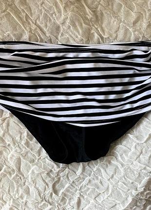 Новий низ від купальника в смужку f&f 40