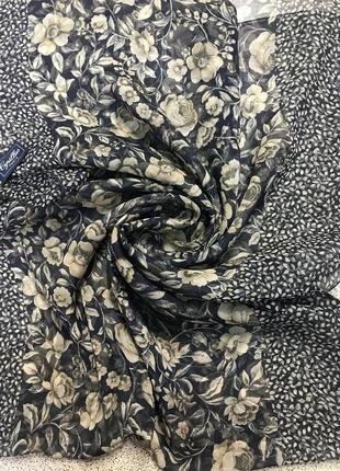 Gyrillus. paris. прелестный винтажный шарфик из натурального шелка6 фото